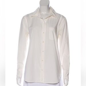 Equipment fr white cotton dress shirt Small S